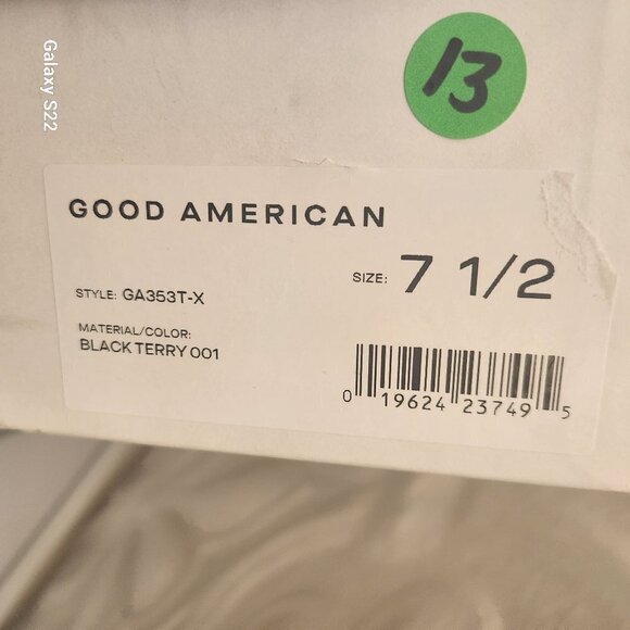 Good American Kickstand Terry Kitten Heels. NIB. Size Various - Picture 7 of 8